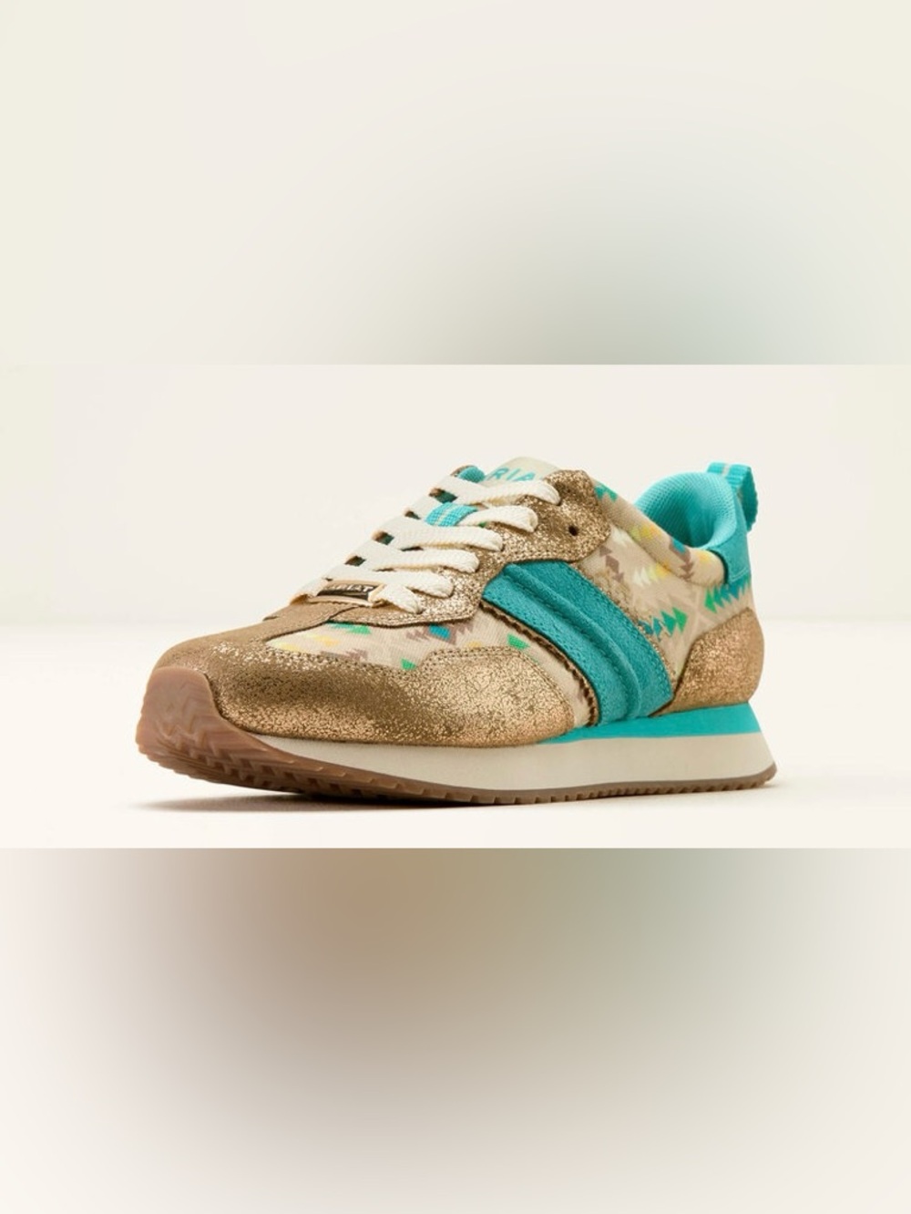 Ariat Gold and Teal women’s Athletic Sneakers